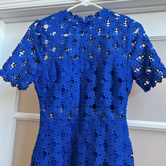 Blue Lace MIDI Dress - Picture 2 of 8